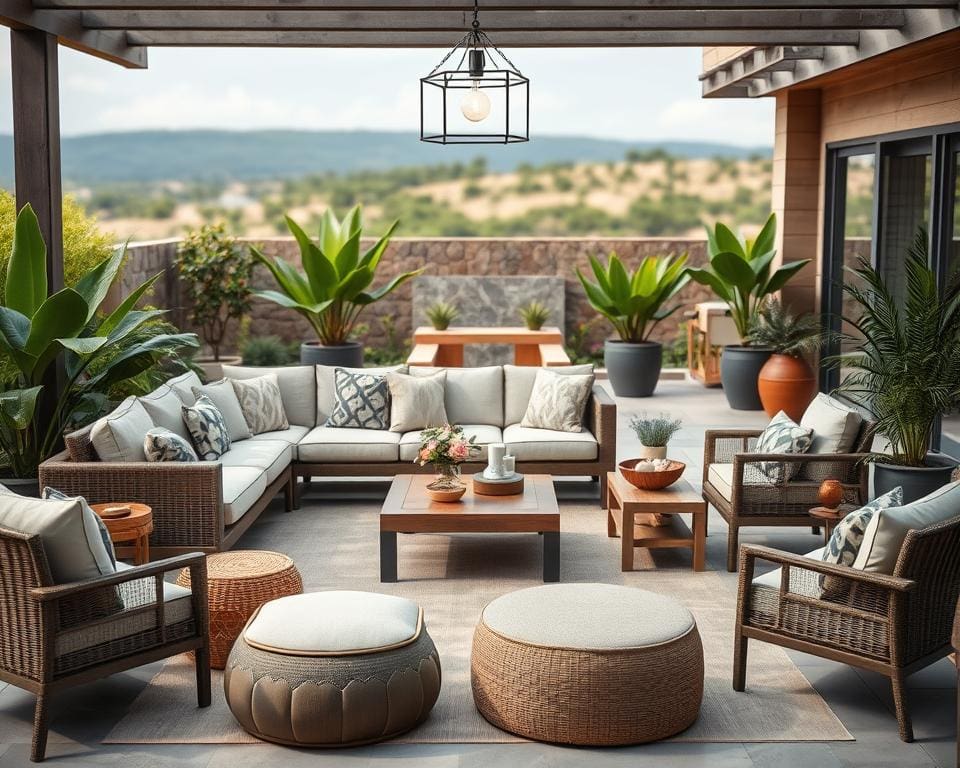 Tuinmeubelen die comfort en stijl combineren