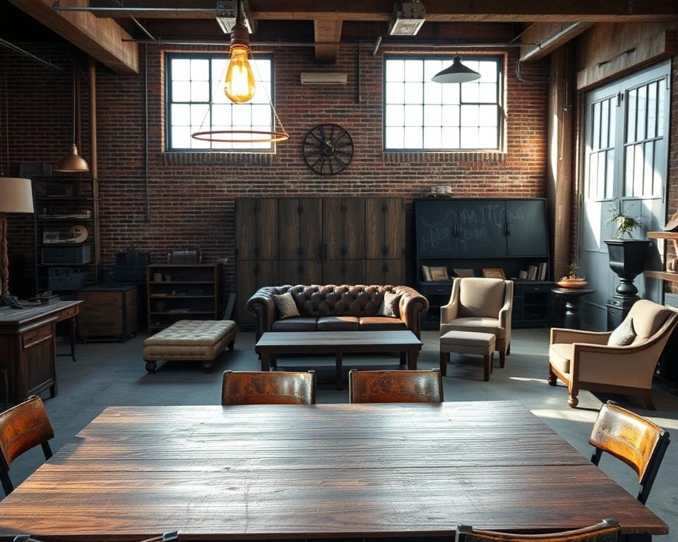Welke meubels passen bij een industrieel interieur?