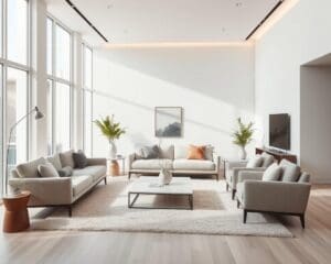 Hoe richt je een moderne woonkamer harmonieus in?