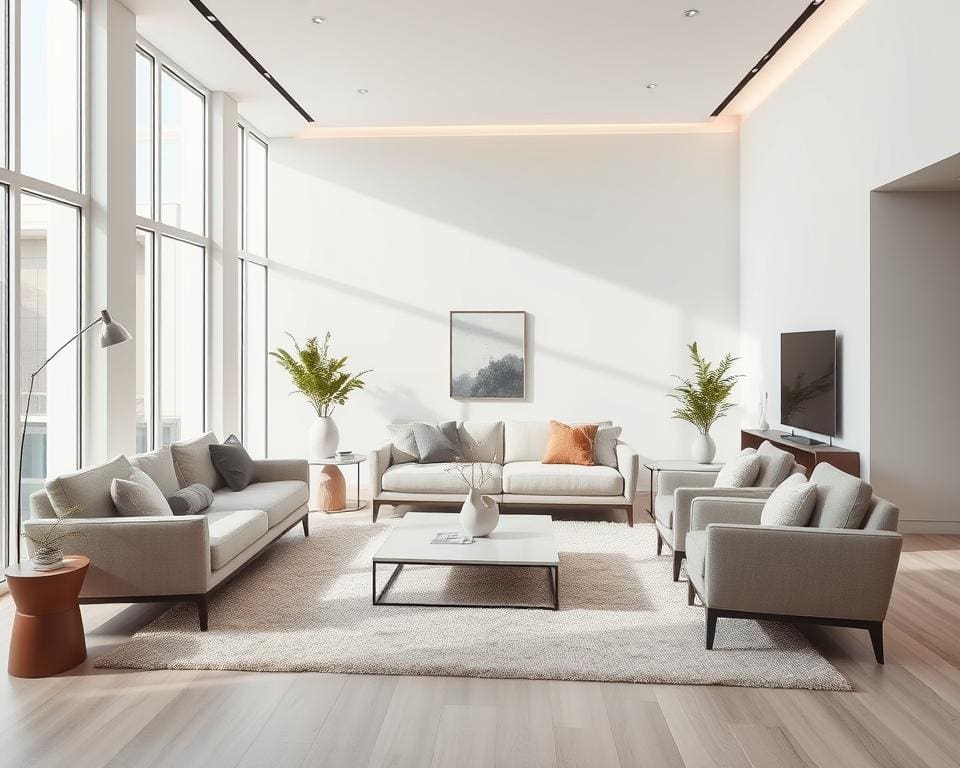 Hoe richt je een moderne woonkamer harmonieus in?