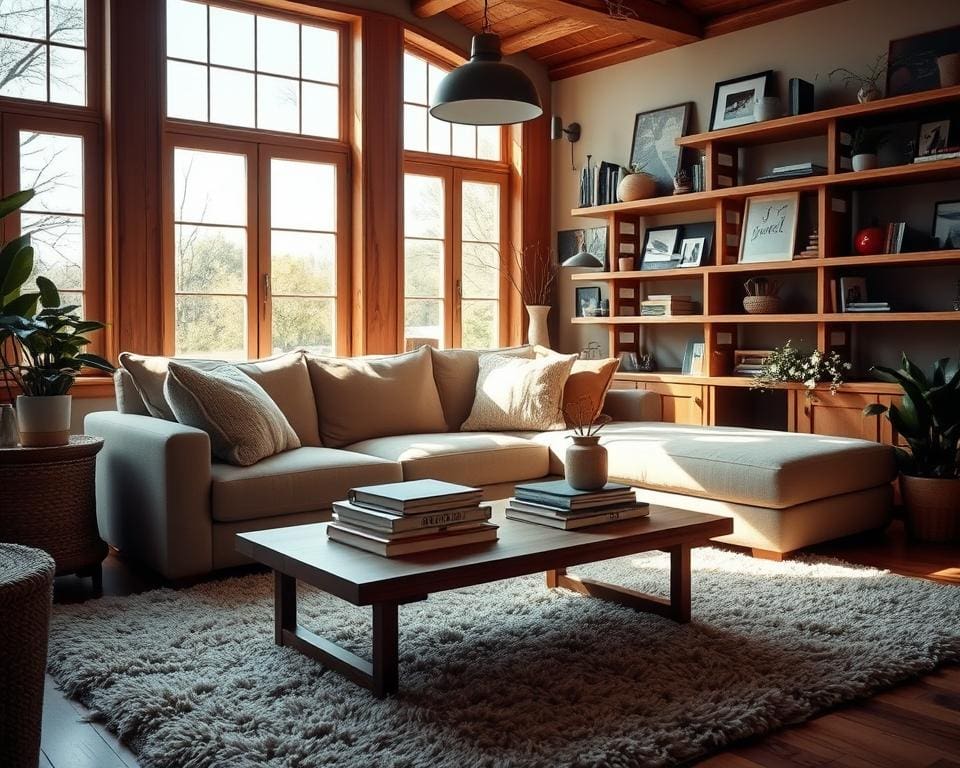 Welke tips helpen bij het creëren van een gezellige woonkamer?