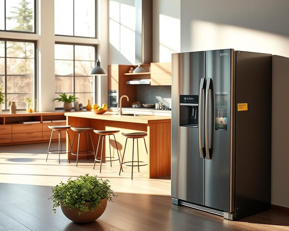 Welke koelkast is geschikt voor een open keuken?