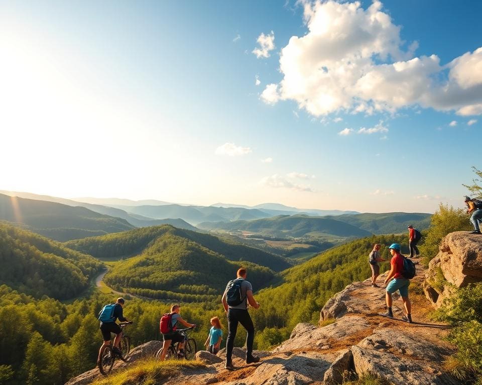 Avontuurlijke activiteiten in de Ardennen