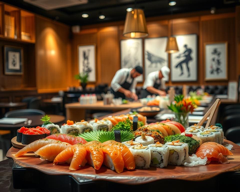 Wat zijn populaire sushi restaurants in Brussel?