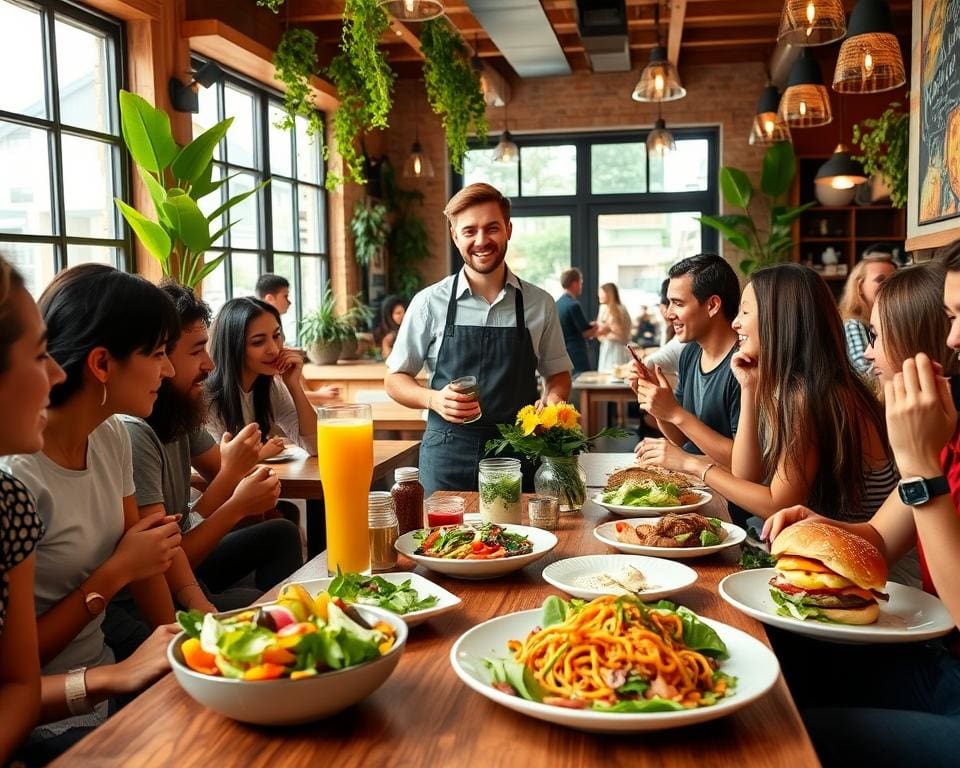 Welke restaurants serveren vegan gerechten?
