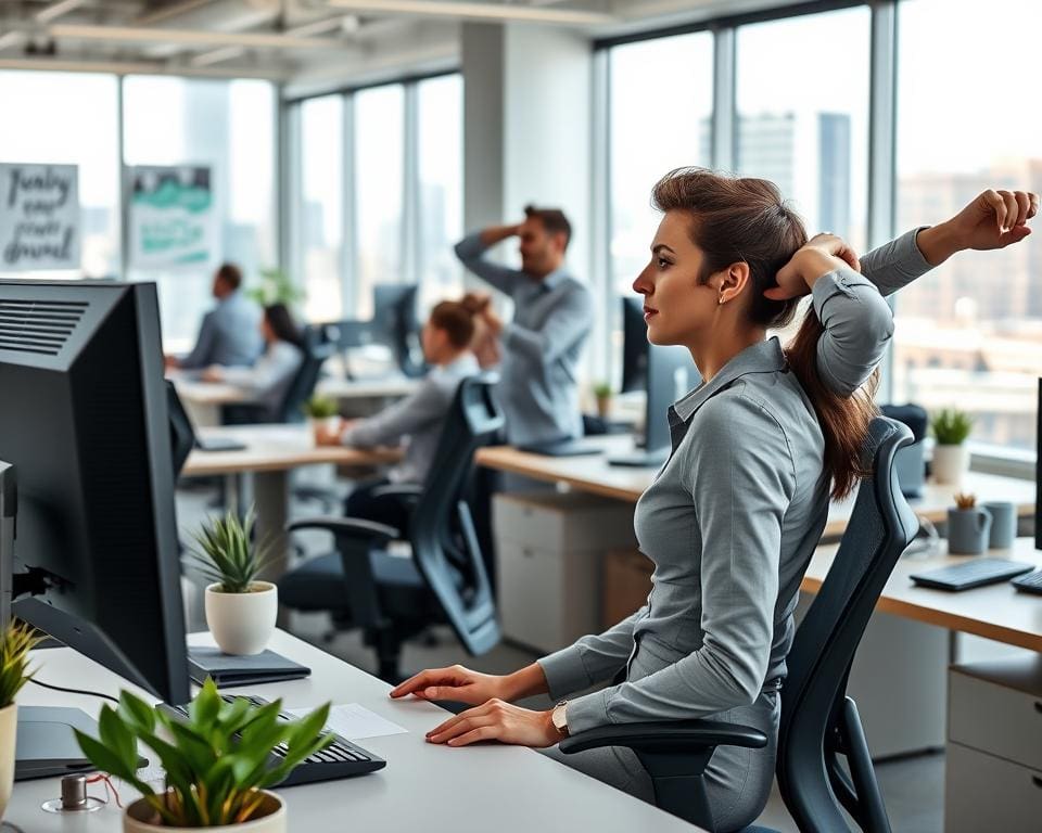 Hoe verbeter je je houding op kantoor?