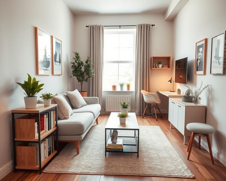 kleine woonkamer inrichten