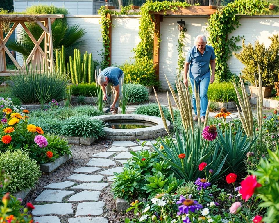 onderhoudsvriendelijke tuin