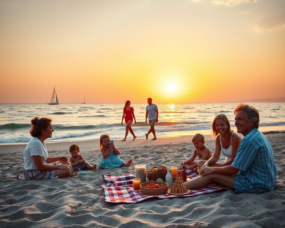 vakantie aan zee